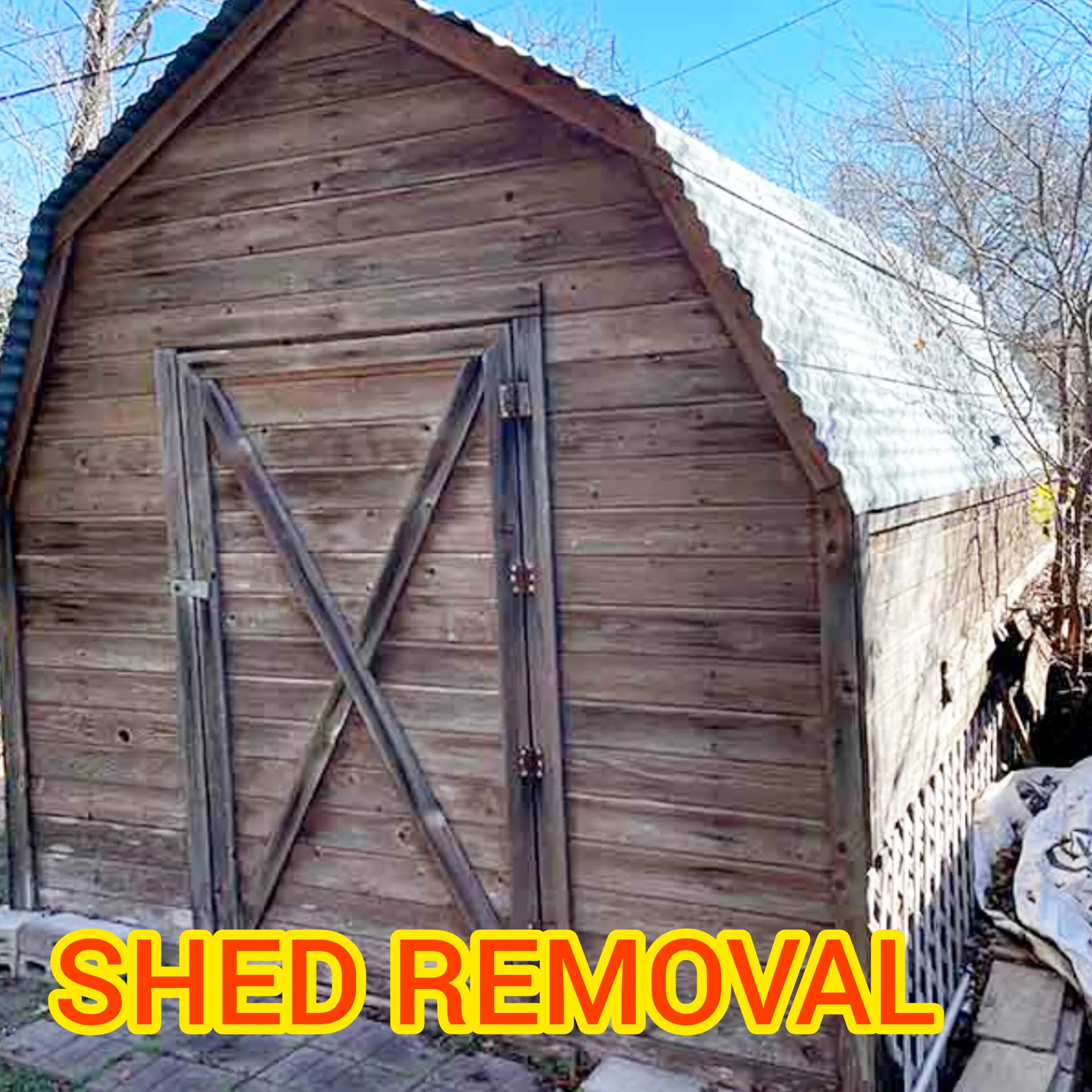 Shed removal Baltimore Maryland